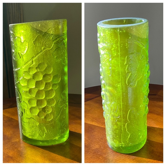 Vintage Resin Mid Century Sascha Brastoff Green Grape Themed Vase - Picture 4 of 12